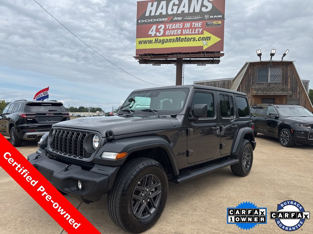 Certified 2024 Jeep Wrangler Sport S