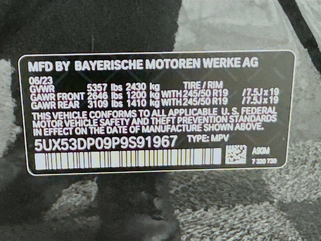 Certified 2023 BMW X3 xDrive30i w/ M Sport Package image 33