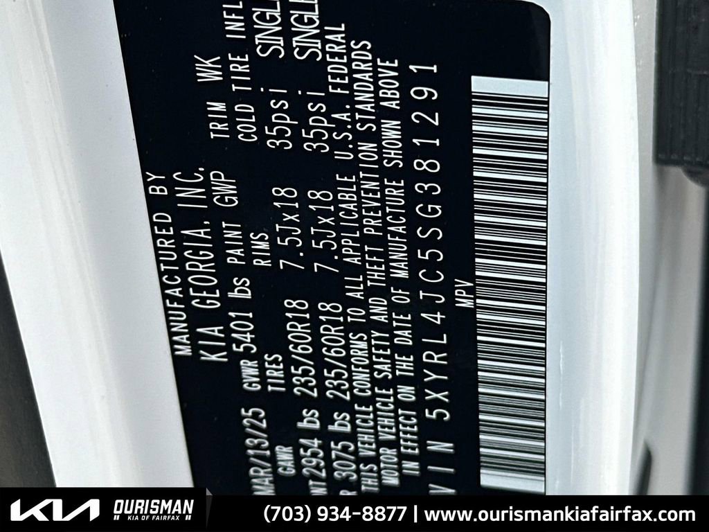 New 2025 Kia Sorento S w/ Panoramic Sunroof Package image 30