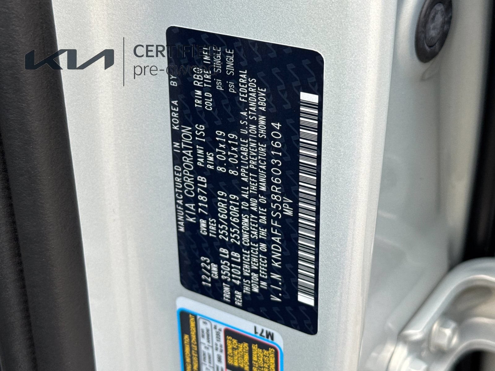 Certified 2024 Kia EV9 Wind AWD/4WD image 29