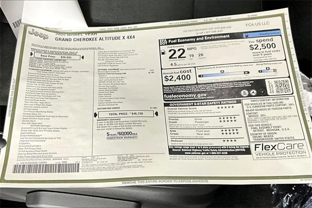 New 2025 Jeep Grand Cherokee Altitude image 14