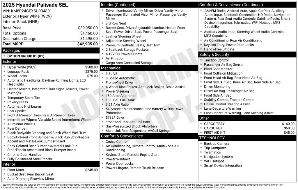 Used 2025 Hyundai Palisade SEL FWD image 7