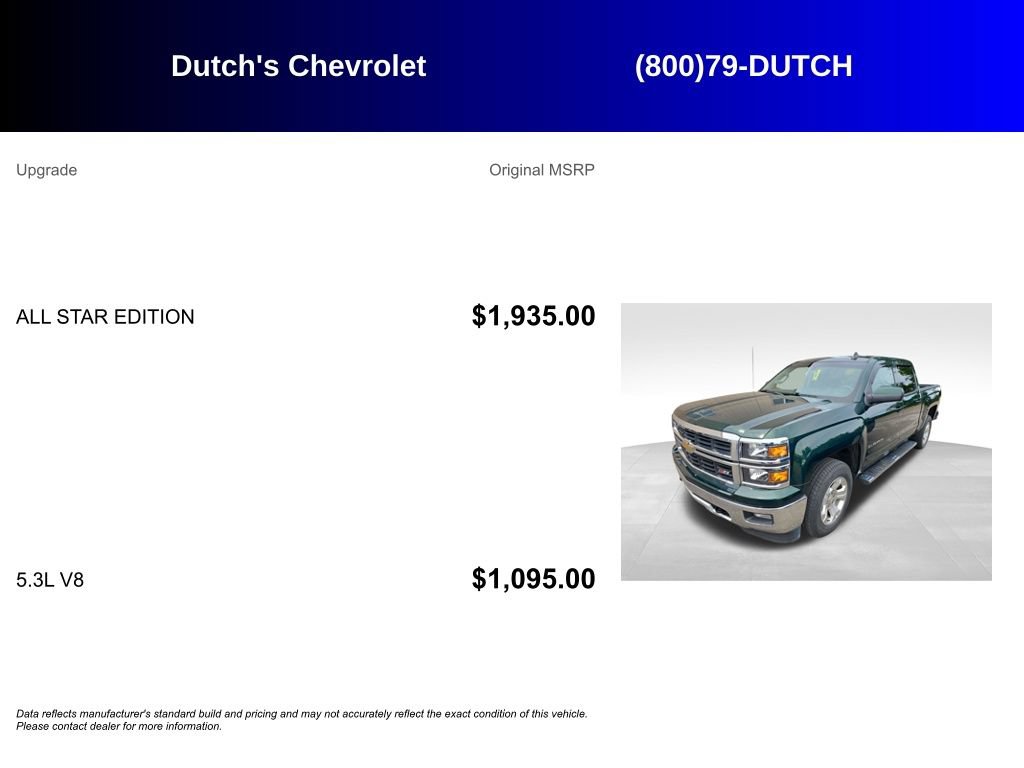 Used 2015 Chevrolet Silverado 1500 LT w/ All Star Edition AWD/4WD image 5