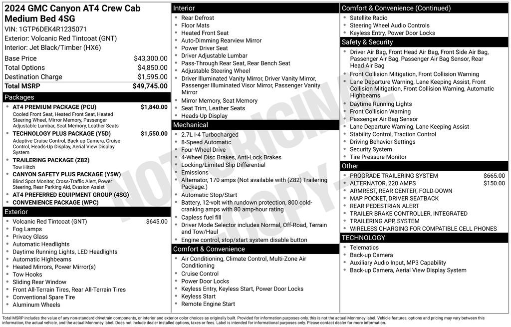 Used 2024 GMC Canyon AT4 w/ AT4 Premium Package image 4