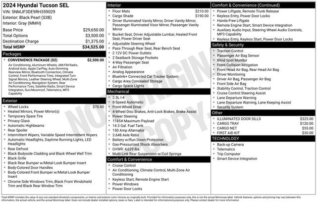 Used 2024 Hyundai Tucson SEL w/ Convenience Package FWD image 22