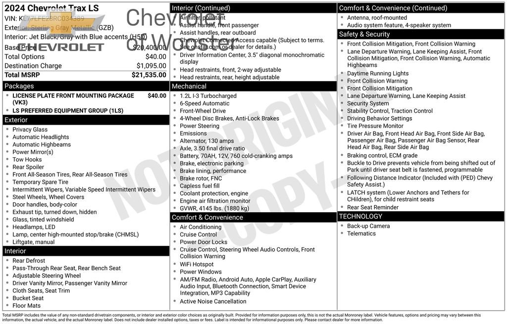 Used 2024 Chevrolet Trax LS image 49