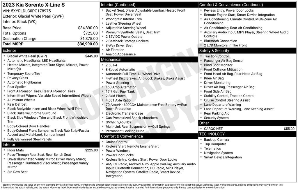 Certified 2023 Kia Sorento S image 7