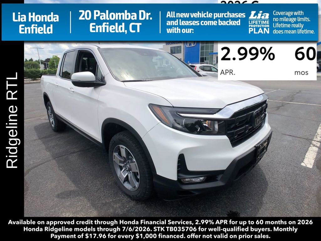 New 2026 Honda Ridgeline RTL image 1