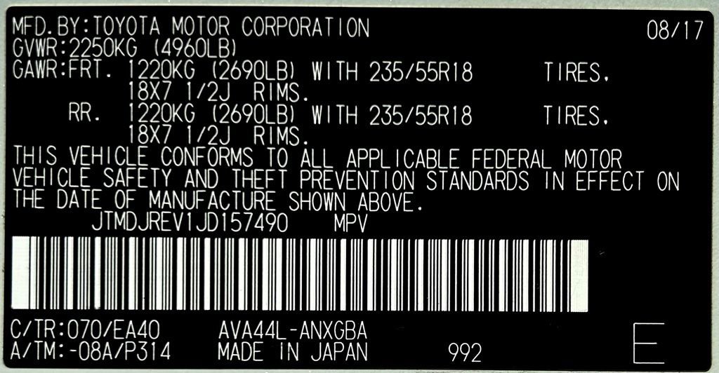 Certified 2018 Toyota RAV4 Limited AWD/4WD image 24
