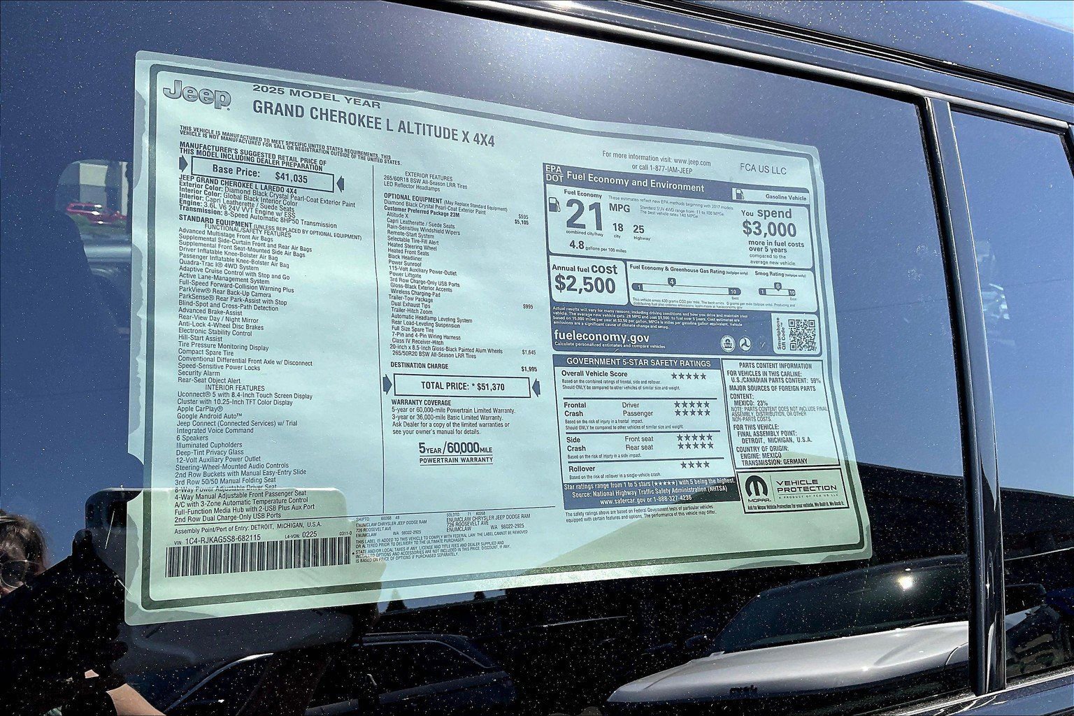 New 2025 Jeep Grand Cherokee L Altitude image 14