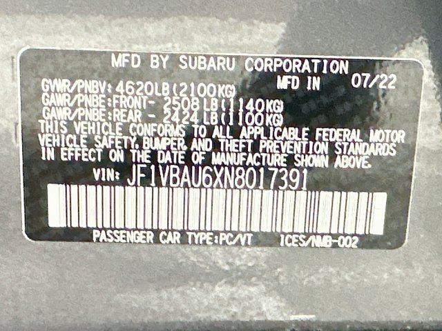 Used 2022 Subaru WRX GT AWD/4WD image 35