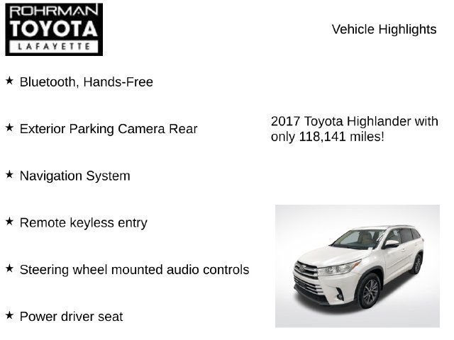 Used 2017 Toyota Highlander XLE w/ Protection Package #3 AWD/4WD image 8
