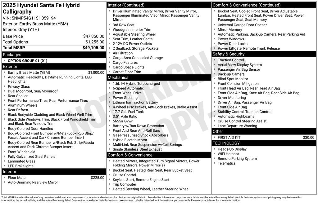 New 2025 Hyundai Santa Fe Calligraphy image 42