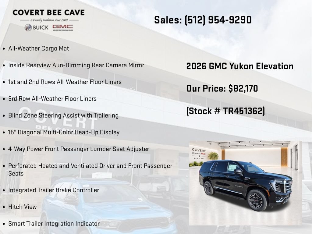 New 2026 GMC Yukon Elevation w/ Elevation Premium Package AWD/4WD image 19