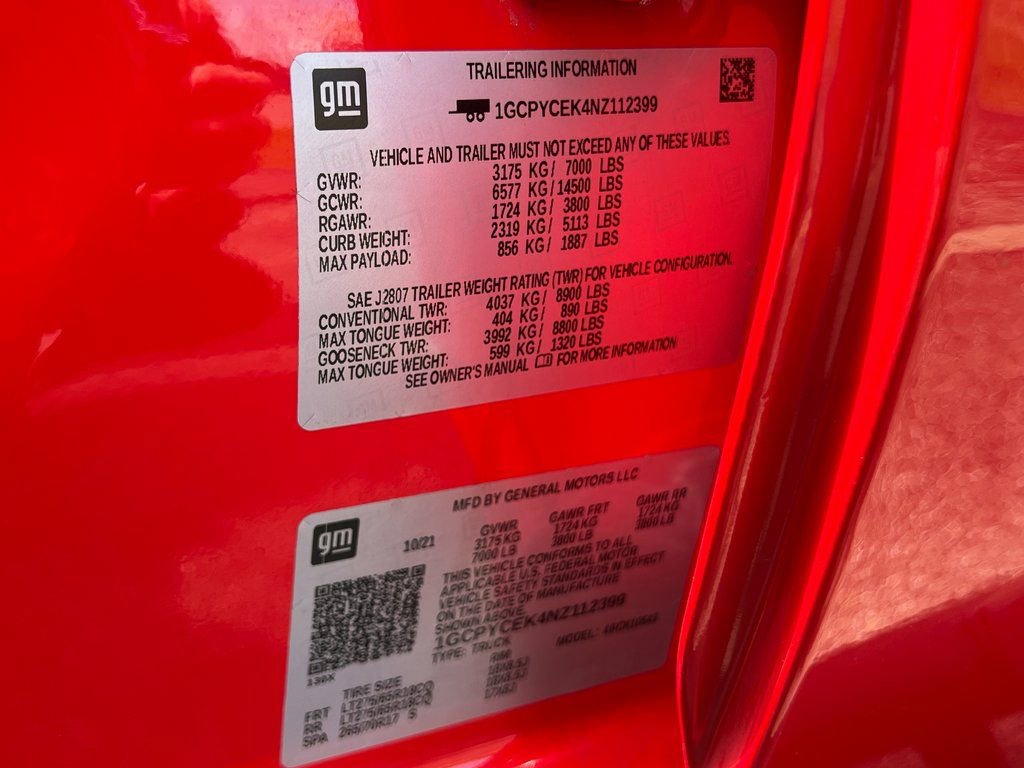 Certified 2022 Chevrolet Silverado 1500 Custom Trail Boss w/ LPO, Dark Essentials Package image 14