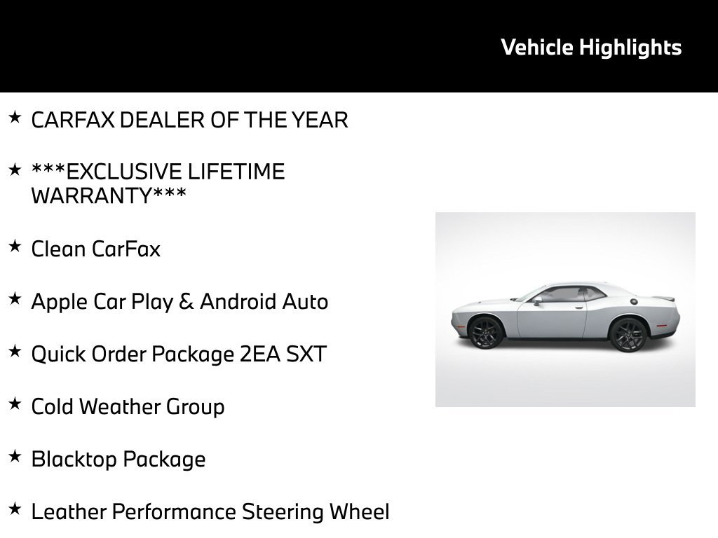 Used 2020 Dodge Challenger SXT w/ Blacktop Package RWD image 5
