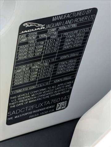 New 2026 Jaguar F-PACE R-Dynamic S AWD/4WD image 17