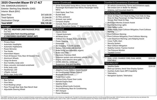 New 2025 Chevrolet Blazer EV LT image 4