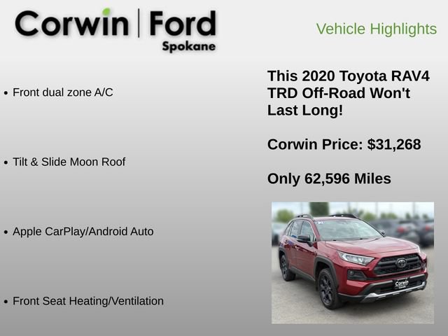 Used 2020 Toyota RAV4 TRD Off-Road w/ TRD Off-Road Weather Package AWD/4WD image 12