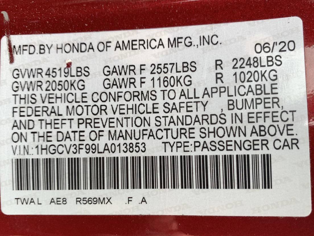 Used 2020 Honda Accord Touring image 52