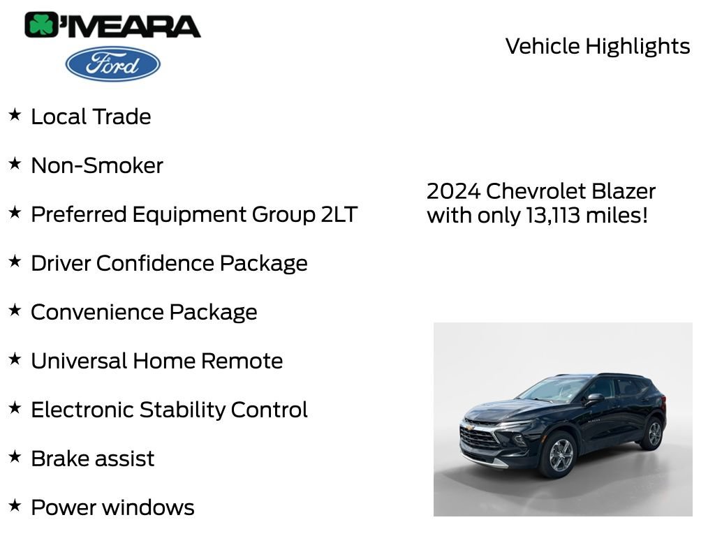Used 2024 Chevrolet Blazer LT w/ Convenience Package FWD image 8