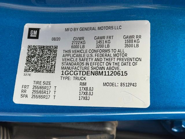 Certified 2021 Chevrolet Colorado Z71 w/ Safety Package AWD/4WD image 15