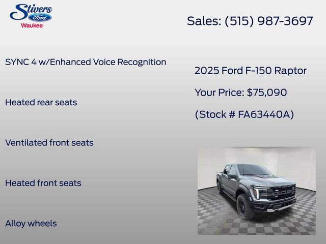 Used 2025 Ford F150 Raptor AWD/4WD image 16