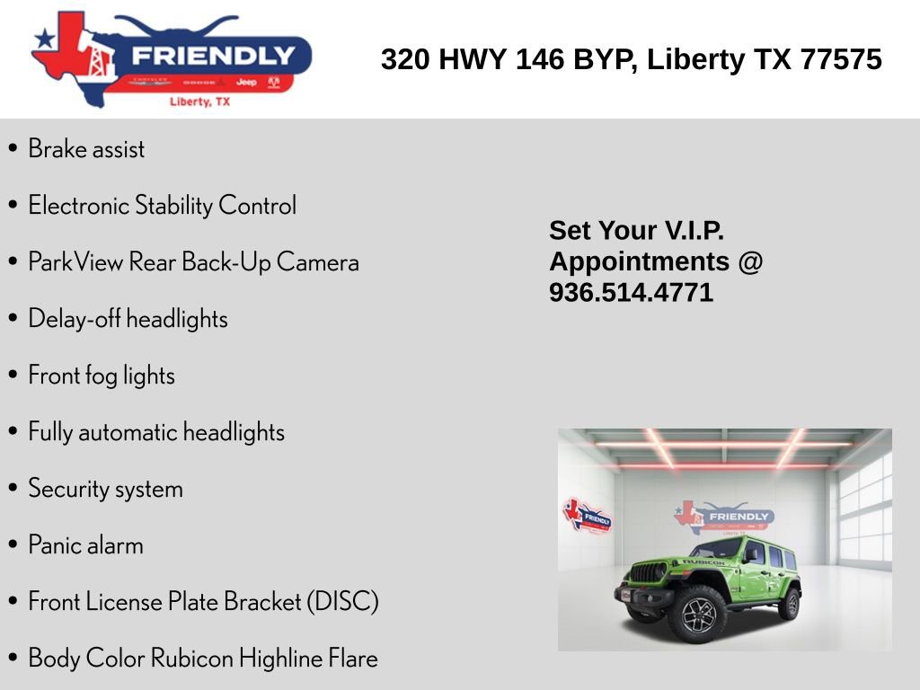 New 2025 Jeep Wrangler Unlimited Rubicon w/ Convenience Group image 20