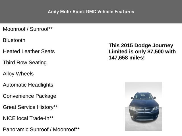 Used 2015 Dodge Journey Limited w/ Sun/Sound & Wheel Group FWD image 4