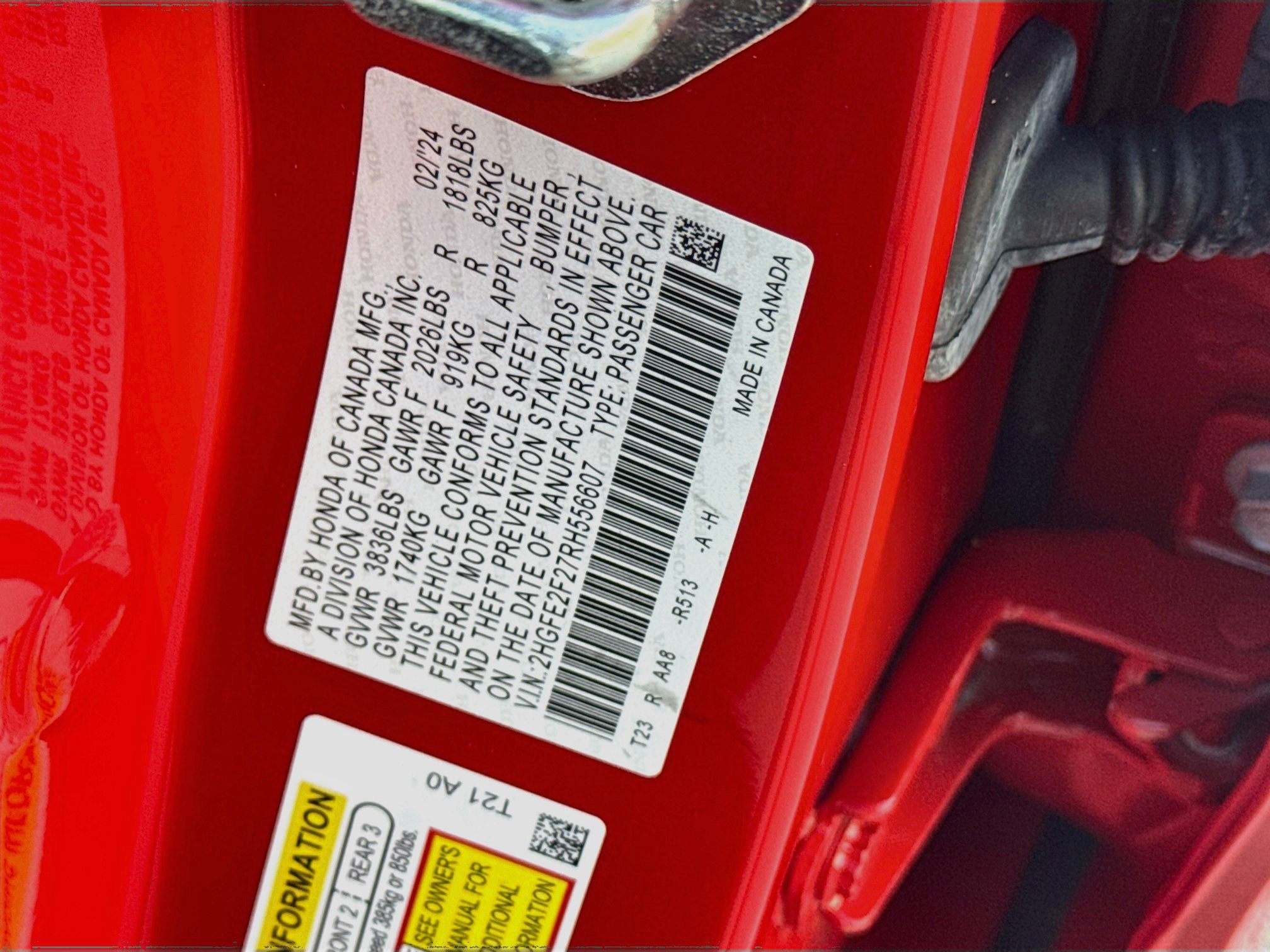 Certified 2024 Honda Civic LX image 36