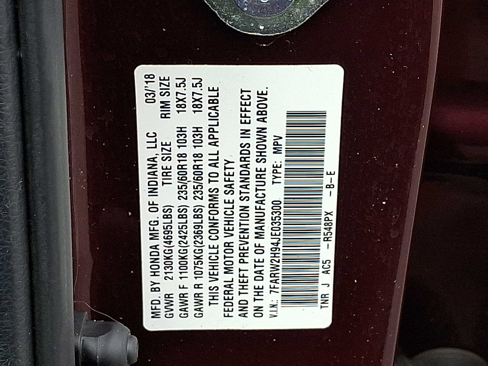 Used 2018 Honda CR-V Touring image 28