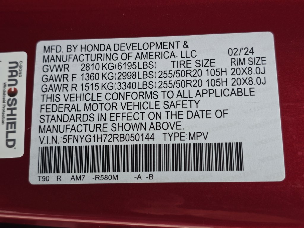 Certified 2024 Honda Pilot Touring image 36