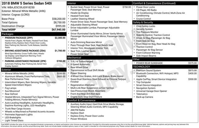 Used 2018 BMW 540i image 42