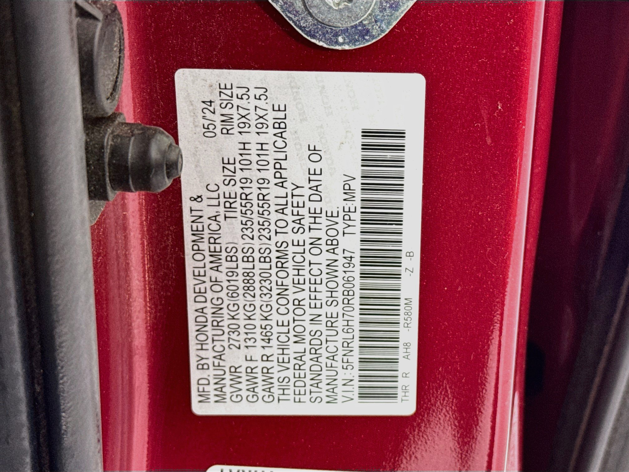 Certified 2024 Honda Odyssey Sport image 33
