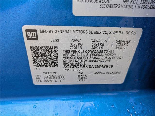 Used 2022 Chevrolet Silverado 1500 LT Trail Boss w/ Protection Package image 24