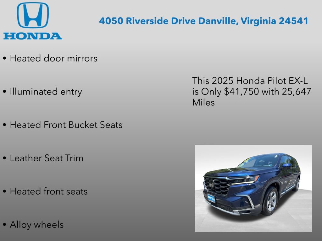 Used 2025 Honda Pilot EX-L image 12