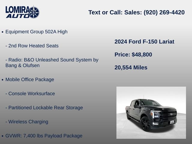 Used 2024 Ford F150 Lariat w/ Equipment Group 502A High AWD/4WD image 21