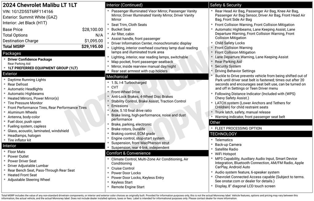 Used 2024 Chevrolet Malibu LT FWD image 29