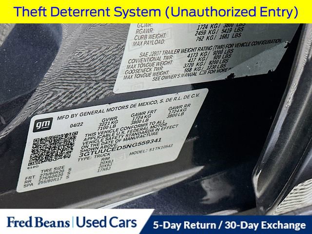 Used 2022 GMC Sierra 1500 Elevation image 39