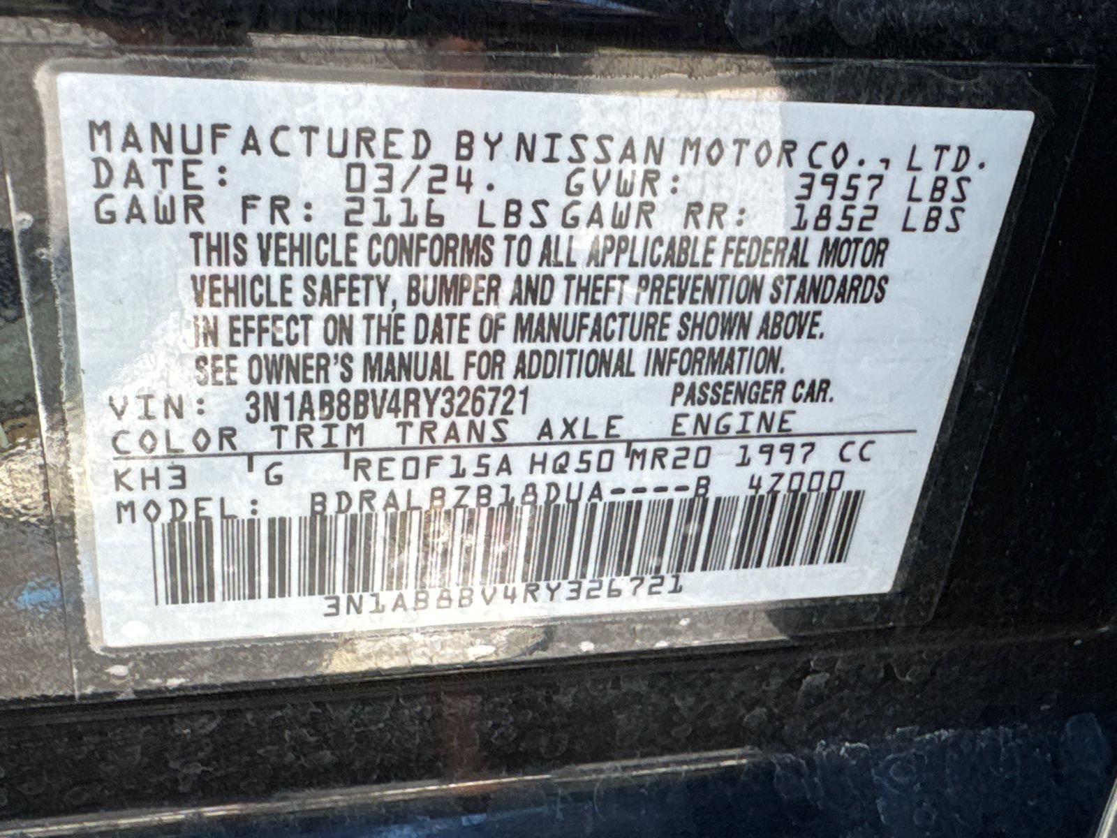 Used 2024 Nissan Sentra S FWD image 31