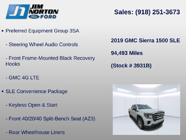 Used 2019 GMC Sierra 1500 SLE w/ SLE Value Package AWD/4WD image 14