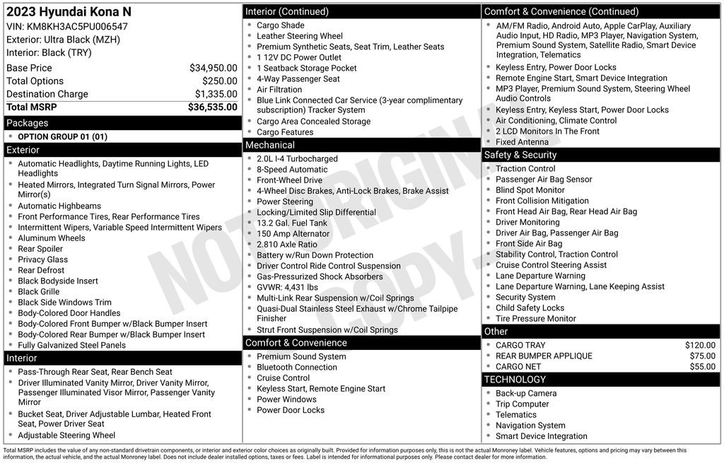 Used 2023 Hyundai Kona N image 15