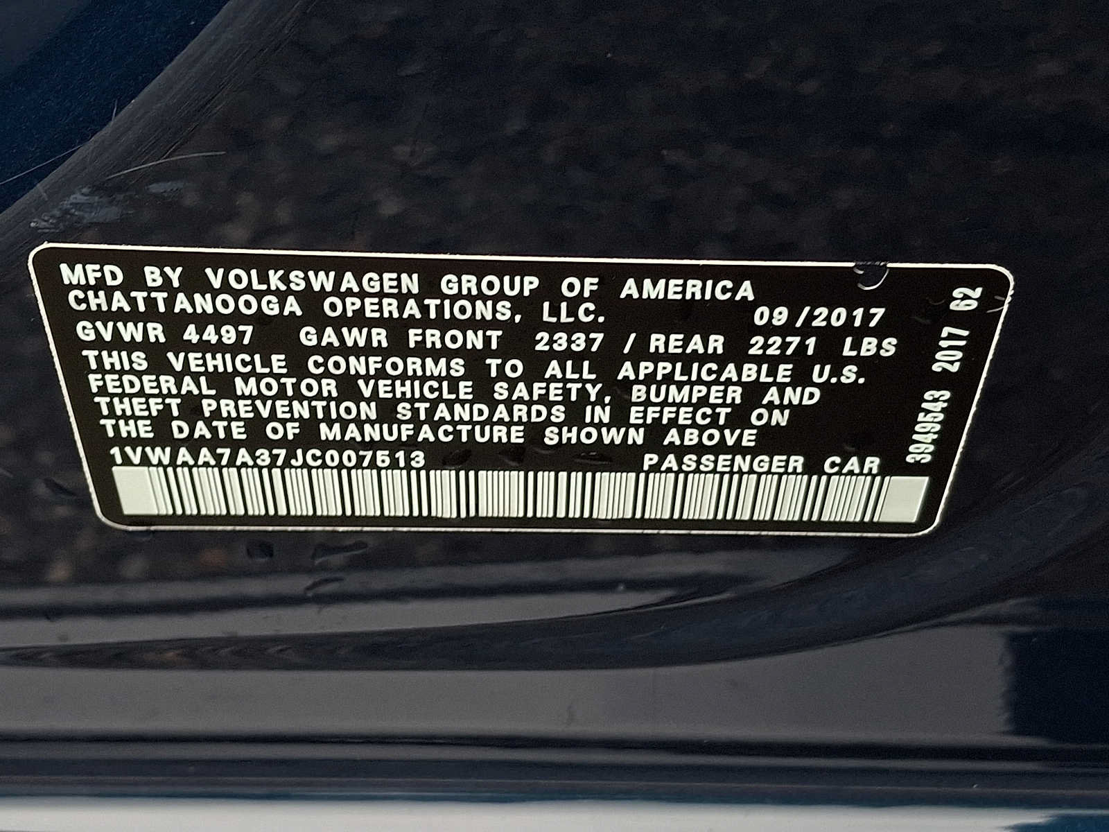 Used 2018 Volkswagen Passat 2.0T S w/ Driver Assistance Package FWD image 25