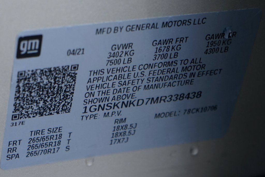 Used 2021 Chevrolet Tahoe LT AWD/4WD image 55