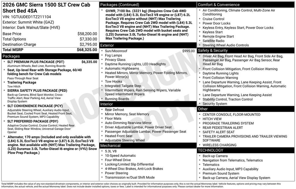 New 2026 GMC Sierra 1500 SLT w/ SLT Premium Plus Package image 9