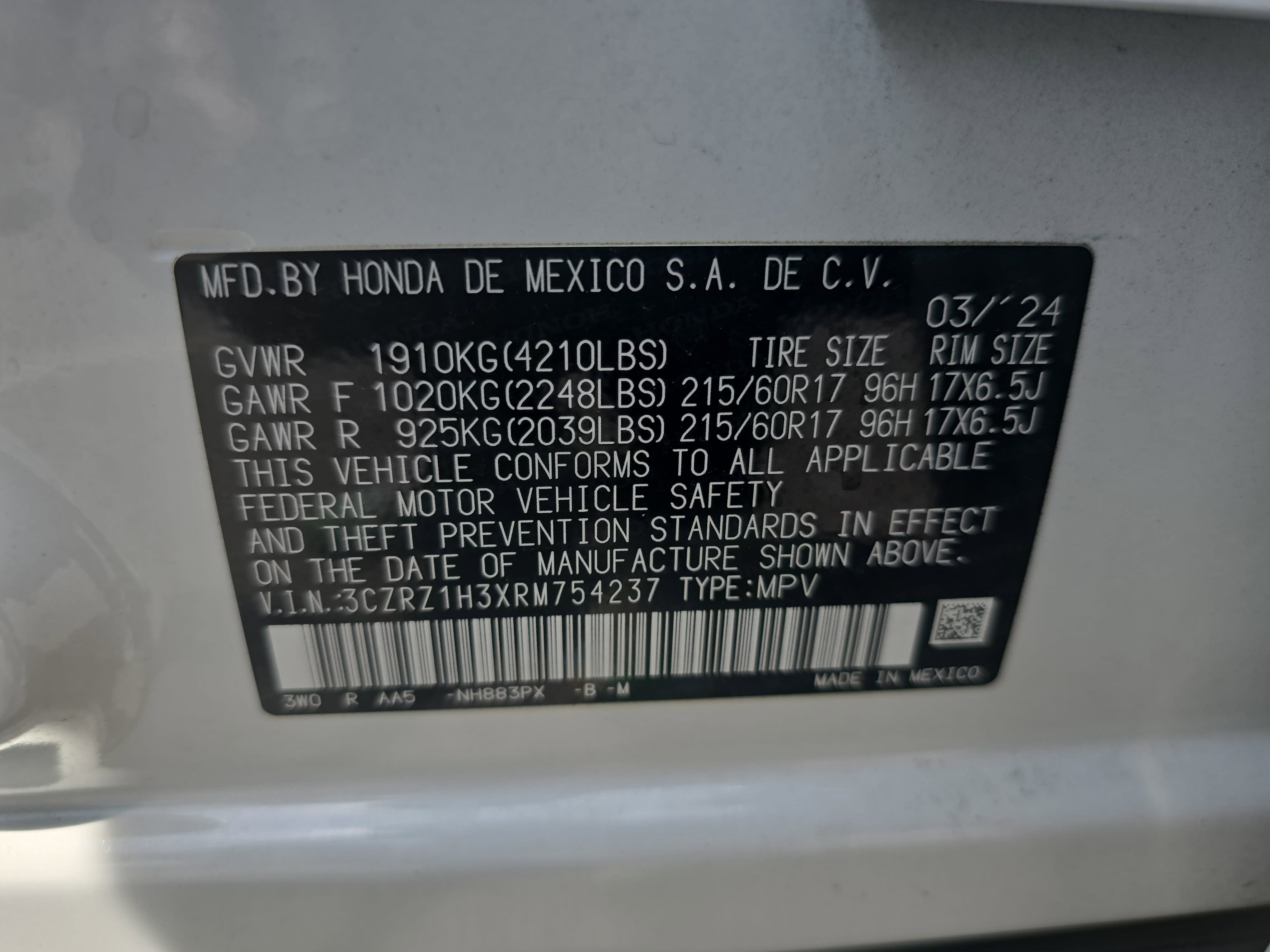 Used 2024 Honda HR-V LX image 36