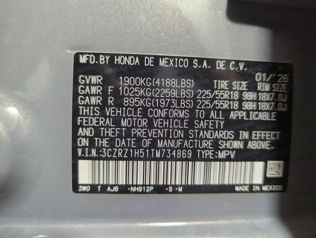 Certified 2026 Honda HR-V Sport image 25
