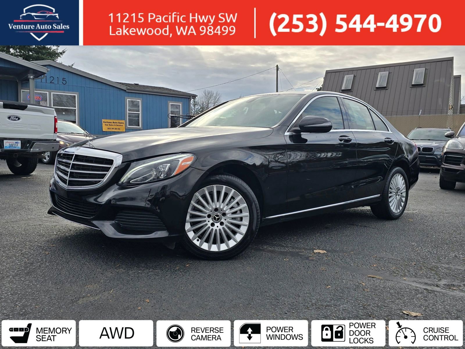 Used 2017 Mercedes-Benz C 300 4MATIC Sedan w/ Premium 3 Package