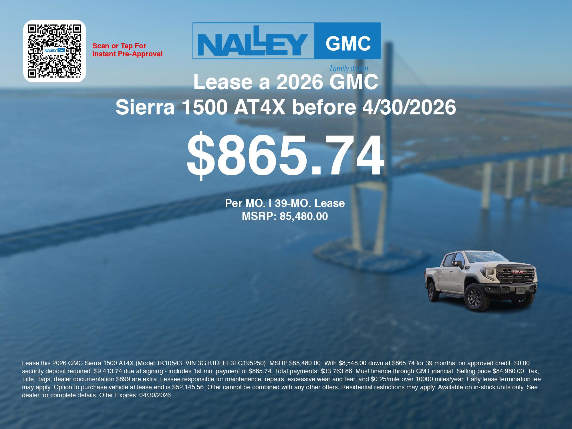 New 2026 GMC Sierra 1500 AT4X image 3