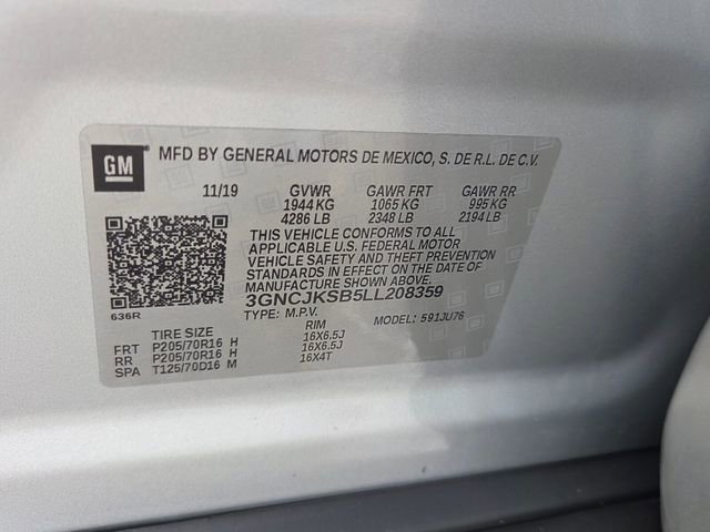 Used 2020 Chevrolet Trax LS w/ Tint and Cruise Package FWD image 6